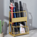 Iron work golden umbrella storage rack